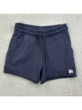 YoungLA French Terry Shorts 4" Men’s Medium Navy Blue Gym Run Train Pockets